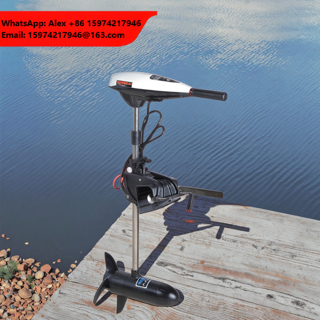 Fishing Boat Trolling Motor - มอเตอร์ไฟฟ้าแรงขับสูง 12V 65LB สำหรับเรือคายัค เรือตกปลา เรือยอชท์ขนาดเล็ก
