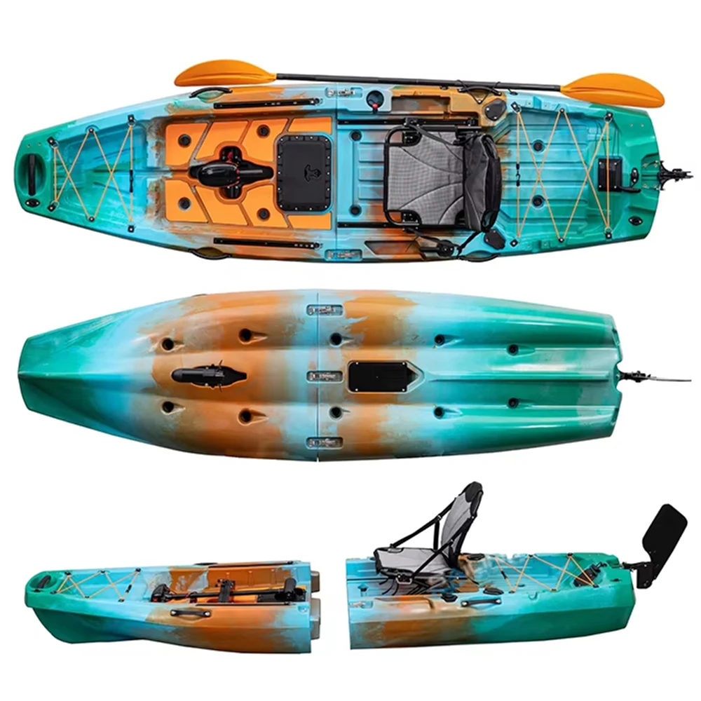 เรือคายัคแบบแยกส่วนพร้อมเครื่อ - Fishing Boat Seat บทวิจารณ์และราคา