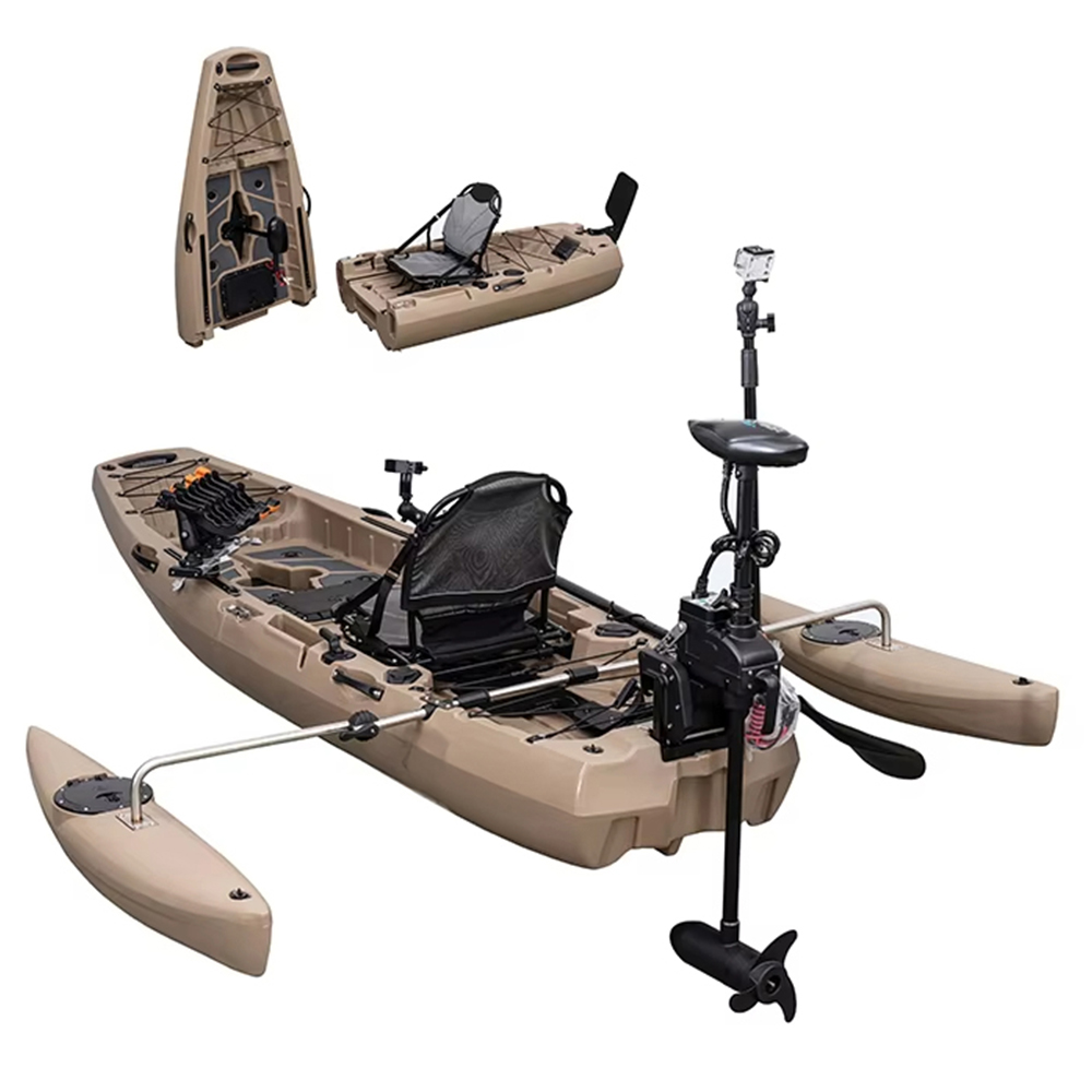 เรือคายัคแบบแยกส่วนพร้อมเครื่อ - Fishing Boat Seat บทวิจารณ์และราคา